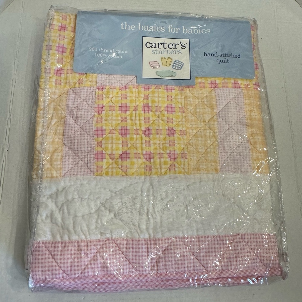 Carter's Baby Hand Stitched Quilt 36" x 42" NEW Vintage Retired - Picture 2 of 16